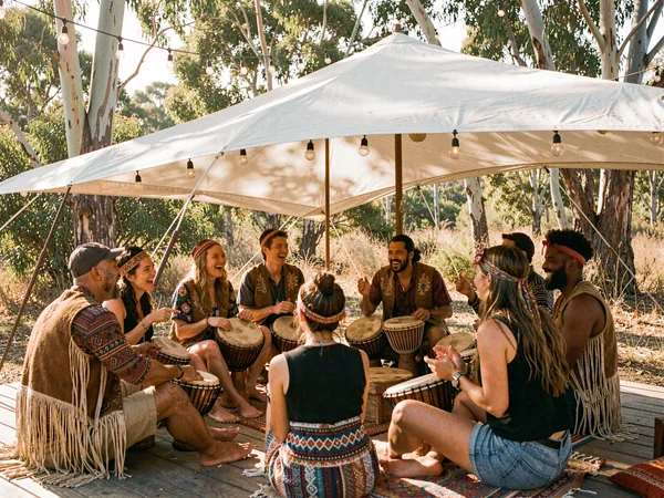 Ceremony General 34 Drum Circle at Taste of Love Tantra Festival