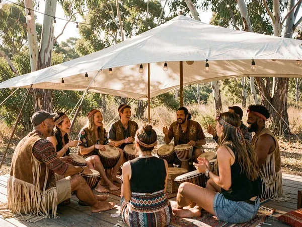 Drum Circle at Taste of Love Tantra Festival Australia