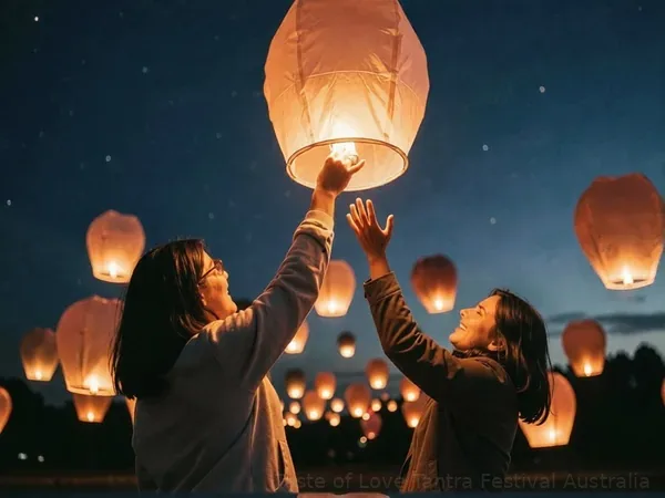 Lantern Release at Taste of Love Tantra Festival Australia