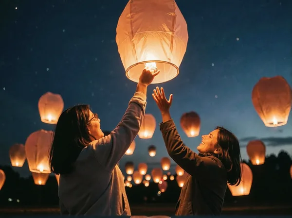 Scene General 32 Lantern Release at Taste of Love Tantra Festival