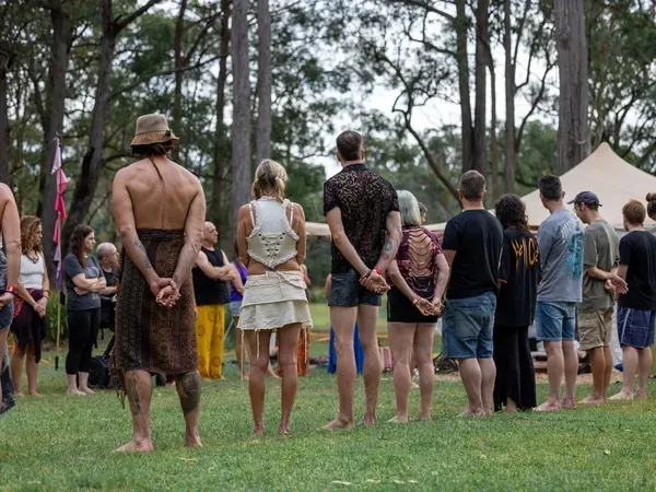 Outdoor Standing Circle at Taste of Love Tantra Festival Sydney